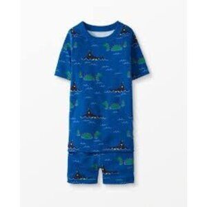 Hanna Andersson Killer Whale Orca Pajama Set, Size 8